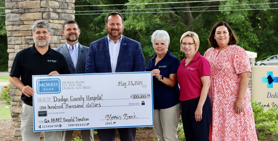 Morris Bank Donates $200,000 to Georgia Hospitals