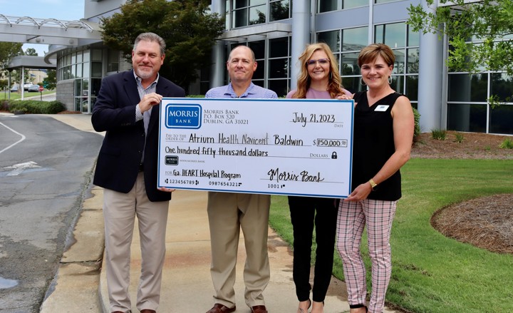 Morris Bank Donates $250,000 to Local Hospitals